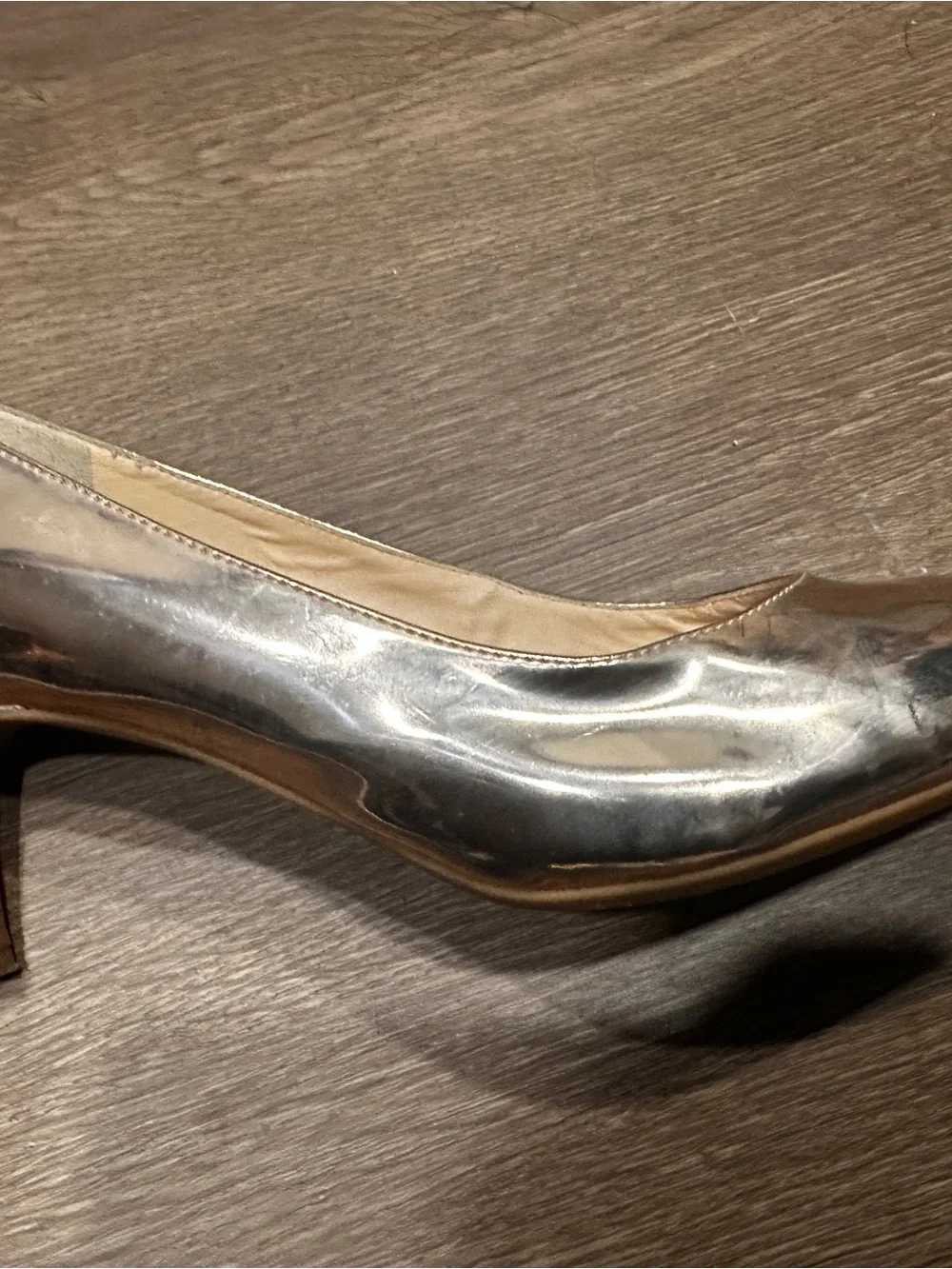 Nine West Metallic Rose Pointed-Toe Pumps